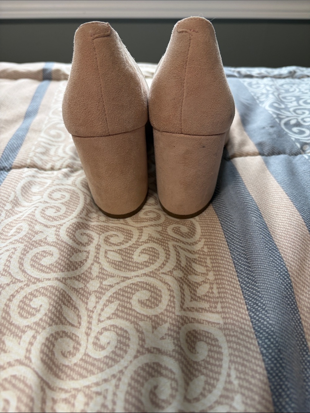 Marc Fisher Keri Tan Suede Leather Upper Pointed-Toe Heels Pumps Size 7 M - Picture 3 of 7